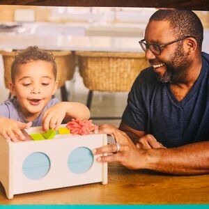 Montessori Box with Colorful Sensory Tiles . Lovevery Playkit for 46-48 months